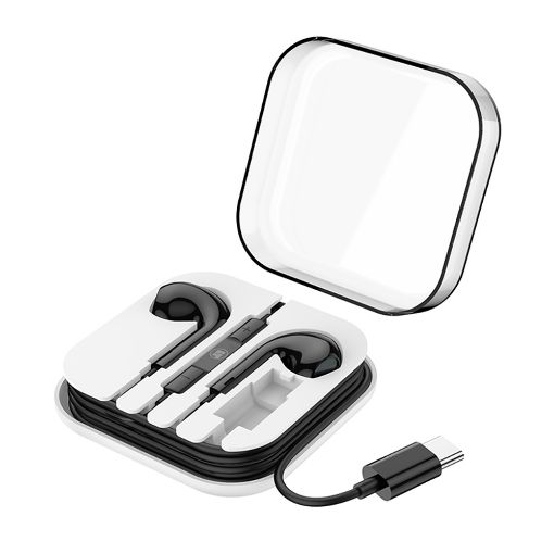 Εικόνα της Handsfree Lamtech USB-C Black LAM020946