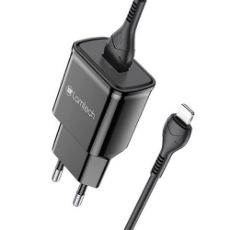 Εικόνα της Φορτιστής Lamtech USB-A QC3.0 18W με Καλώδιο Lightning 1m Black LAM020151