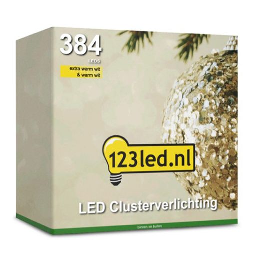 Εικόνα της Χριστουγεννιάτικα Λαμπάκια 123LED Extra Warm & Warm White 384 LEDs 6m
