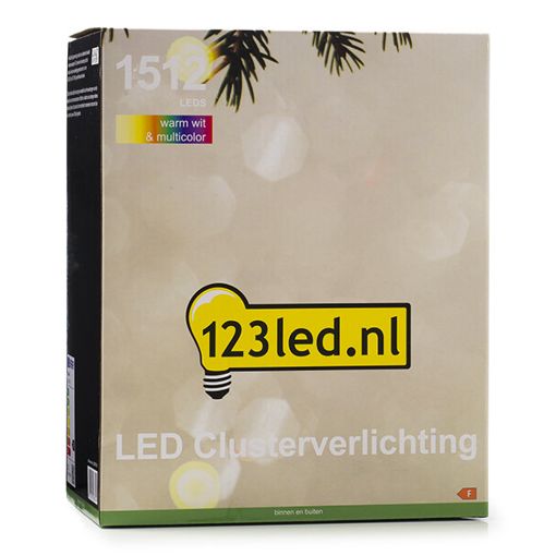 Εικόνα της Χριστουγεννιάτικα Λαμπάκια 123LED Multicolor & Warm White 1512 LEDs 14m