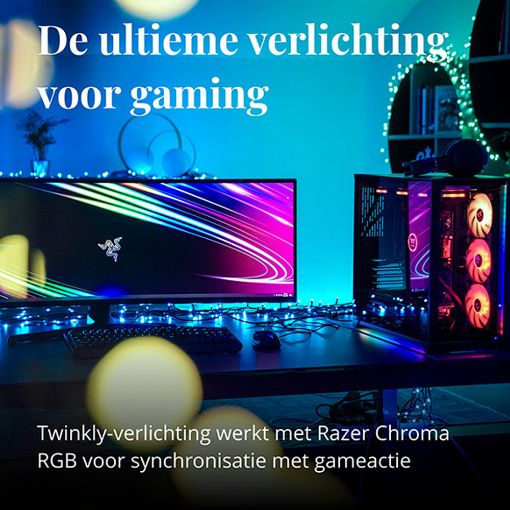 Εικόνα της Χριστουγεννιάτικα Λαμπάκια Smart Twinkly Strings RGB 400 LEDs IP44 32m TWS400STP-BEU