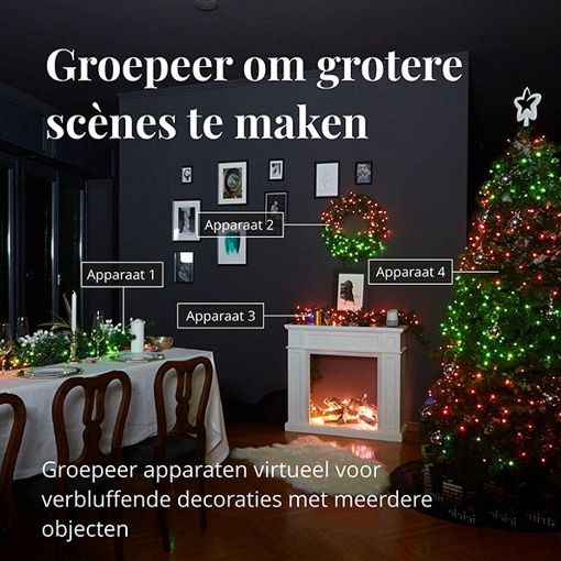 Εικόνα της Χριστουγεννιάτικα Λαμπάκια Smart Twinkly Strings RGB 600 LEDs IP44 48m TWS600STP-BEU