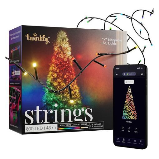 Εικόνα της Χριστουγεννιάτικα Λαμπάκια Smart Twinkly Strings RGBW 600 LEDs IP44 48m TWS600SPP-BEU