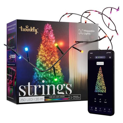 Εικόνα της Χριστουγεννιάτικα Λαμπάκια Smart Twinkly Strings RGB 250 LEDs IP44 20m TWS250STP-BEU