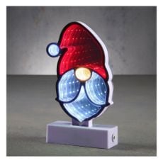 Εικόνα της Χριστουγεννιάτικο Φωτιστικό Luca Lighting Santa Claus Ηead 53 LEDs 20cm 1175031