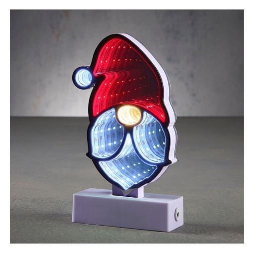 Εικόνα της Χριστουγεννιάτικο Φωτιστικό Luca Lighting Santa Claus Ηead 53 LEDs 20cm 1175031