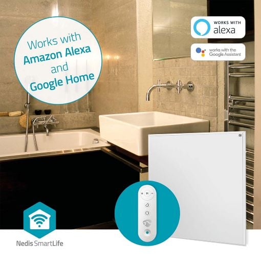 Εικόνα της Πάνελ Θέρμανσης Nedis SmartLife με Wi-Fi 350W White HTIP350WTW