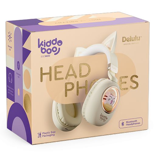 Εικόνα της Headphones Kiddoboo Delulu Bluetooth Gold KBKID5GLD