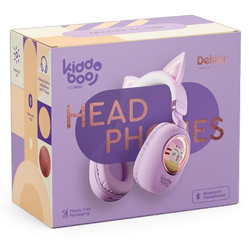 Εικόνα της Headphones Kiddoboo Delulu Bluetooth Lavender KBKID5LVD