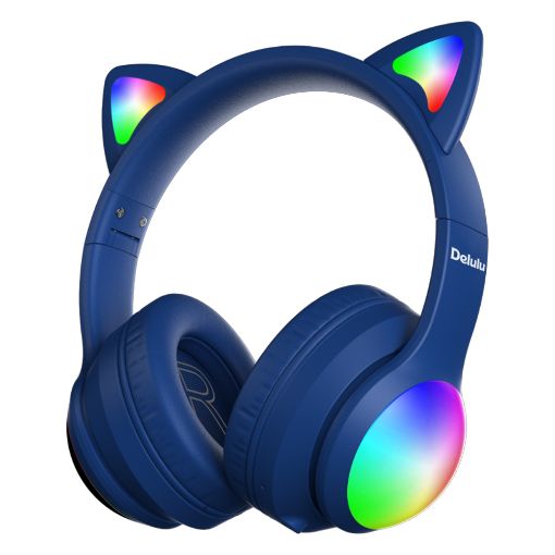 Εικόνα της Headphones Kiddoboo Delulu DiscoBeats Bluetooth Blue KBMS632BLU