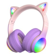 Εικόνα της Headphones Kiddoboo Delulu DiscoBeats Bluetooth Pink KBMS632PNK