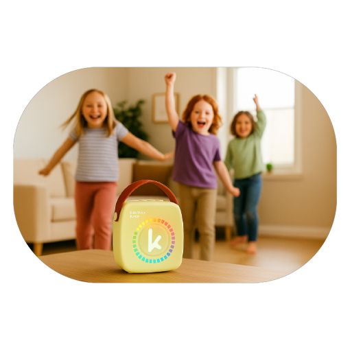Εικόνα της Ηχείο Kiddoboo KidsVoice Bluetooth Κaraoke Speaker & Mic Yellow + NikoletaTV KBT3NTYEL