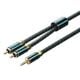Εικόνα της Καλώδιο Vention 3.5mm to 2x RCA Braided 3m Green BCSGI