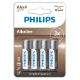 Εικόνα της Αλκαλικές Μπαταρίες AA Philips 1.5V 4τμχ LR6A4B/GRS