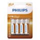 Εικόνα της Μπαταρίες Zinc Philips LongLife AA 1.5V 4τμχ R6L4B/GRS