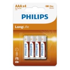 Εικόνα της Μπαταρίες Zinc Philips LongLife AAA 1.5V 4τμχ R03L4B/GRS
