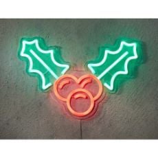 Εικόνα της Χριστουγεννιάτικο Φωτιστικό Luca Lighting Neon Holly LED 21.5cm 1175242