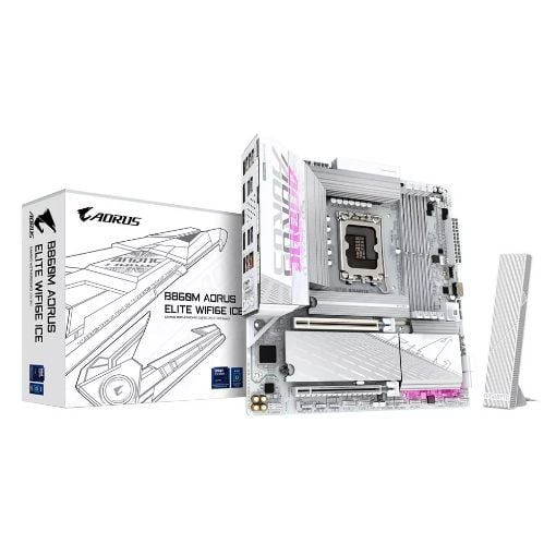 Εικόνα της Gigabyte B860M Aorus Elite Wifi Ice Micro-ATX s1851