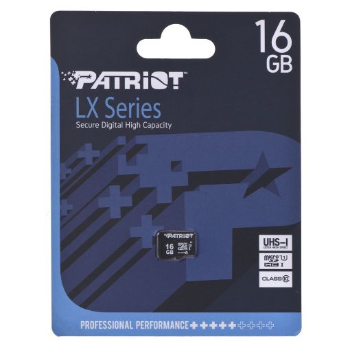 Εικόνα της Κάρτα Μνήμης microSDXC Patriot LX Series 16GB Class 10 UHS-I PSF16GMDC10