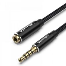 Εικόνα της Καλώδιο Επέκτασης Vention 3.5mm Male to 3.5mm Female Braided 5m Black BHCBJ