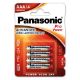 Εικόνα της Αλκαλικές Μπαταρίες AAA Panasonic Pro Power LR03 1.5V 4τμχ