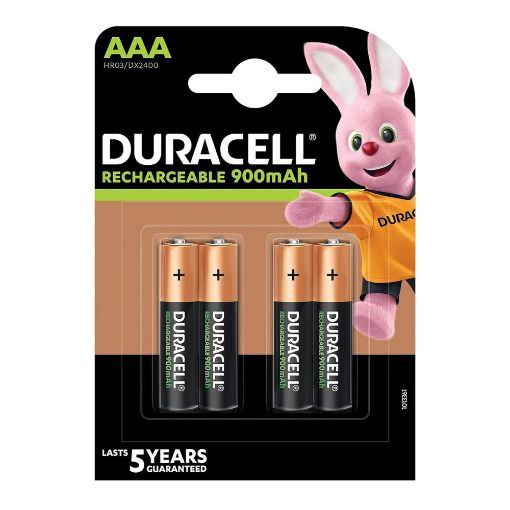 Εικόνα της Επαναφορτιζόμενες Μπαταρίες Duracell Recharge AAA NiMH 1.2V 800mAh 4τμχ