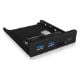 Εικόνα της RaidSonic Icy Box Front Panel with USB 3.0 Type-C & Type-A Hub IB-HUB1417-I3