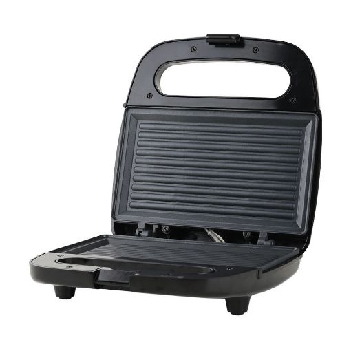 Εικόνα της Τοστιέρα Estia Black & Inox 2 Θέσεων 750w με Αποσπώμενες Αντικολλητικές Πλάκες 06-35563