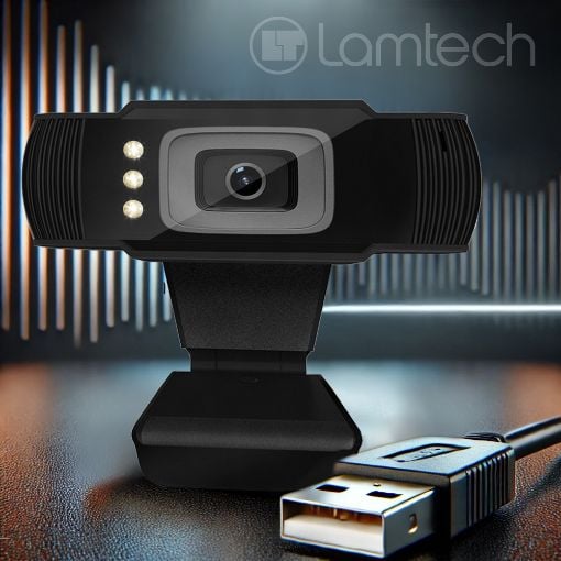 Εικόνα της Webcam Lamtech FHD Black LAM021509