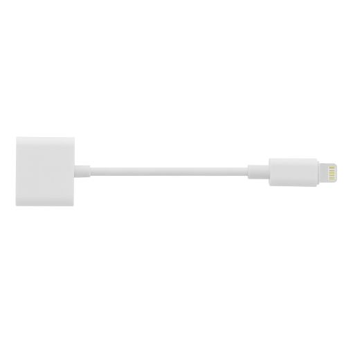 Εικόνα της Adapter Lamtech Lightning Male to 2x Lightning Female White LAM020731