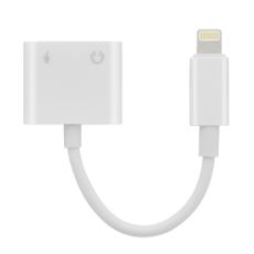 Εικόνα της Adapter Lamtech Lightning Male to 2x Lightning Female White LAM020731