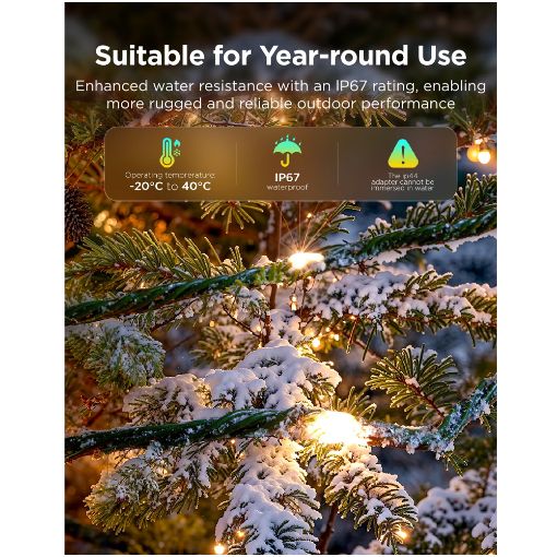 Εικόνα της Govee Christmas String Lights 2S 20m H80C4