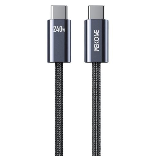 Εικόνα της Καλώδιο WK USB-C to USB-C 240W 1m Black WDC-23