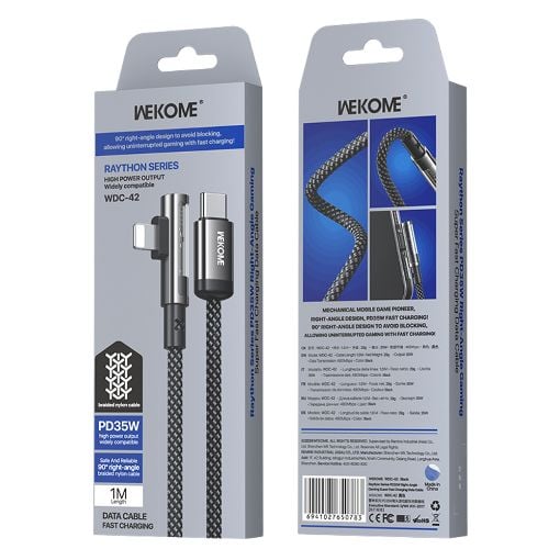 Εικόνα της Καλώδιο WK USB-C to Lightning 35W 1m Gray WDC-42