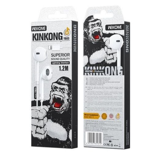 Εικόνα της Handsfree WK YB03 Lightning Λευκό