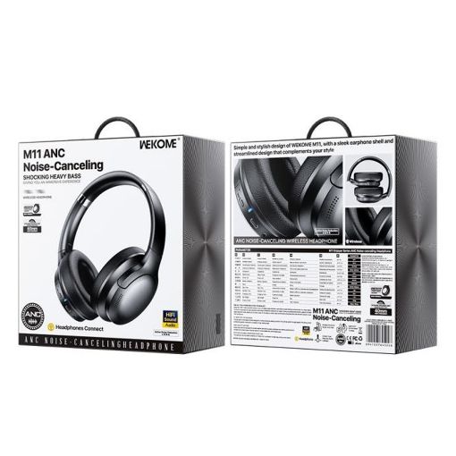 Εικόνα της Headset WK M11 Bluetooth ANC Μαύρo