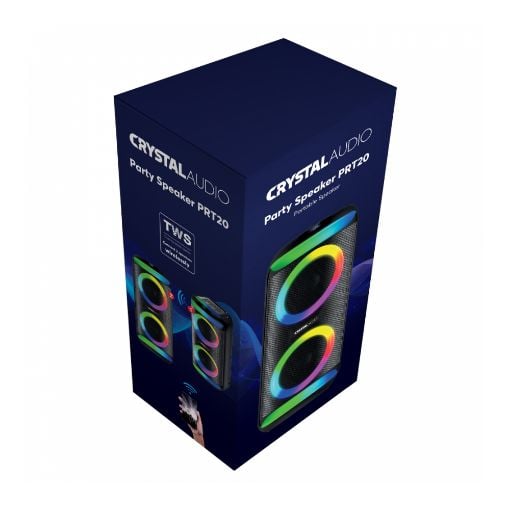 Εικόνα της Party Speaker Crystal Audio PRT-20 Bluetooth 200W Black