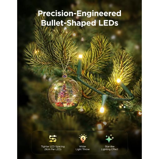 Εικόνα της Govee Christmas Sparkle String Lights 20m H6870