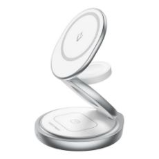 Εικόνα της Ασύρματος Φορτιστής Vention 3-in-1 Stand MagSafe 15W White FGEI0