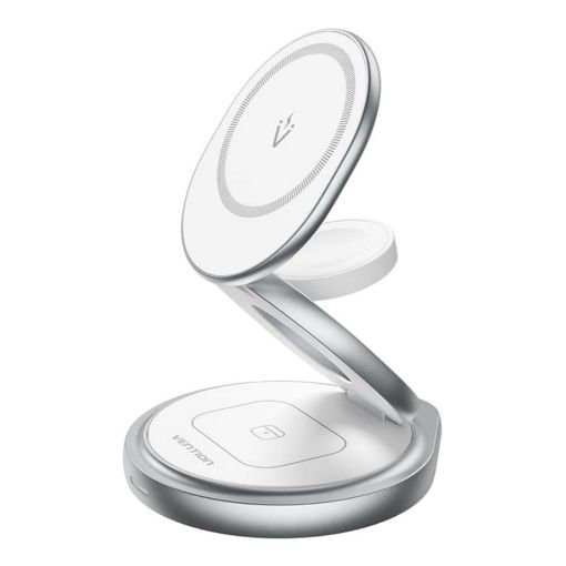 Εικόνα της Ασύρματος Φορτιστής Vention 3-in-1 Stand MagSafe 15W White FGEI0