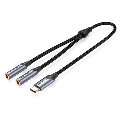Εικόνα της Adapter Vention USB-C Male to Dual 3.5mm Female BGNHY