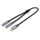 Εικόνα της Adapter Vention USB-C Male to Dual 3.5mm Female BGNHY