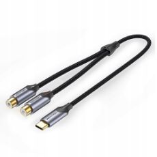 Εικόνα της Καλώδιο Vention USB-C Male to Dual 2RCA Female 1.5m Gray BGVHG