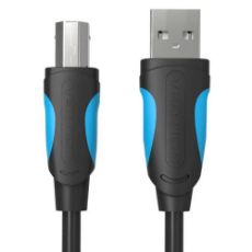 Εικόνα της Καλώδιο Vention USB 2.0 AM/BM 8m with 2x Ferrite Core Black 10m VAS-A16-B1000