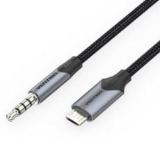 Εικόνα της Καλώδιο Vention Micro USB to 3.5mm 1.5m Black BDGBG