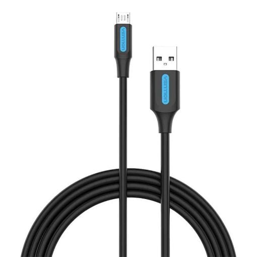 Εικόνα της Καλώδιο Vention USB-A to Micro USB-B 0.5m Black COLBD