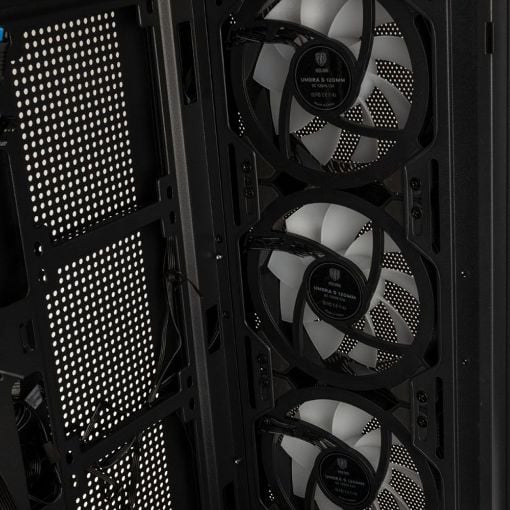 Εικόνα της Kolink Unity Meshbay ARGB Tempered Glass with 4 Pre-Installed Fans & Controller Black PGW-CH-KOL-120