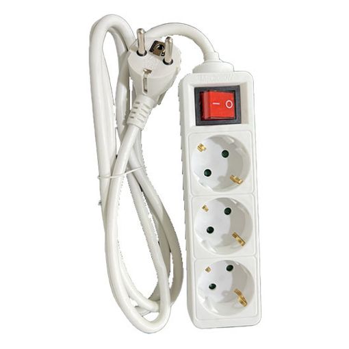 Εικόνα της Πολύπριζο Lamtech 3 Θέσεων 1.5m Λευκό LAM023688