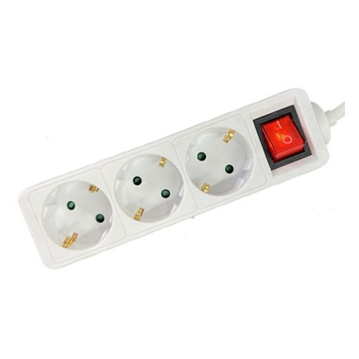 Εικόνα της Πολύπριζο Lamtech 3 Θέσεων 1.5m Λευκό LAM023688