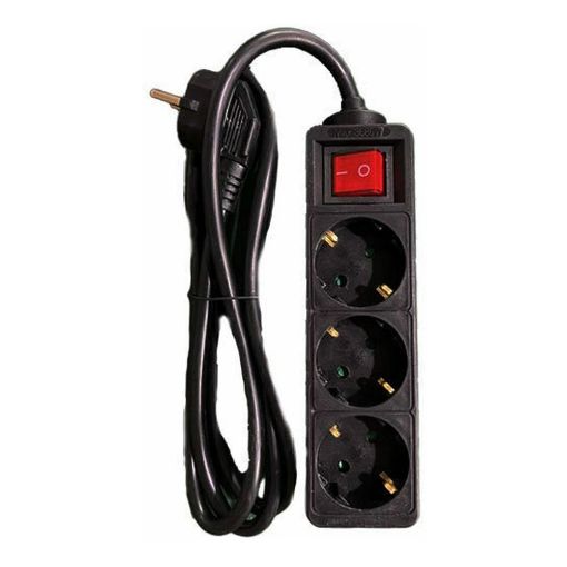 Εικόνα της Πολύπριζο Lamtech 3 Θέσεων 1.5m Μαύρο LAM023701